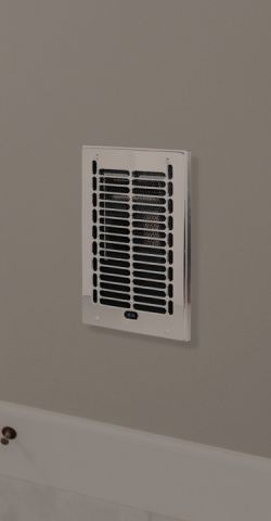 An RBF Series heater built into the wall